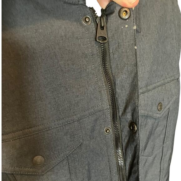 Levi’s Gray Trucker Jacket XL Zip Front Snap Buttons Streetwear Outerwear - Picture 4 of 12